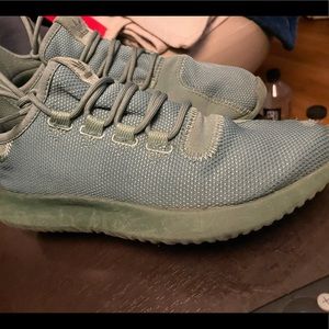 Army green adidas tubular